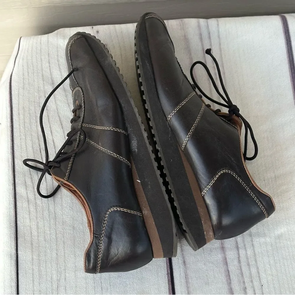 Paul Green Munchen Brown Leather Driving Shoes Women’s Sz 7‎ Lace Up Sneakers